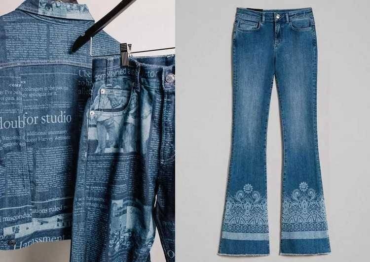 laser engraving denim jeans